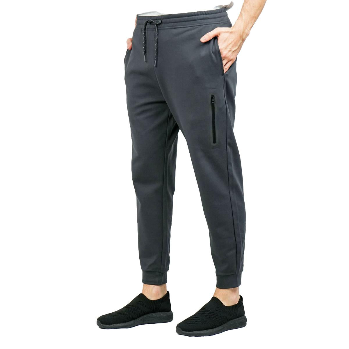 Men's Joggers Cotton/Polyester/Spandex Interlock Slim Tpril Pocket Jogger