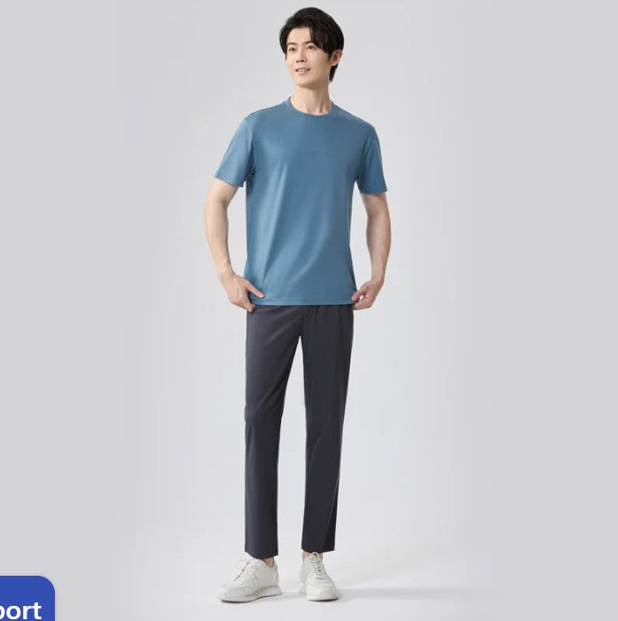 Men's Ultra-Stretch Black Joggers: Slim Fit, All-Day Comfort & Style