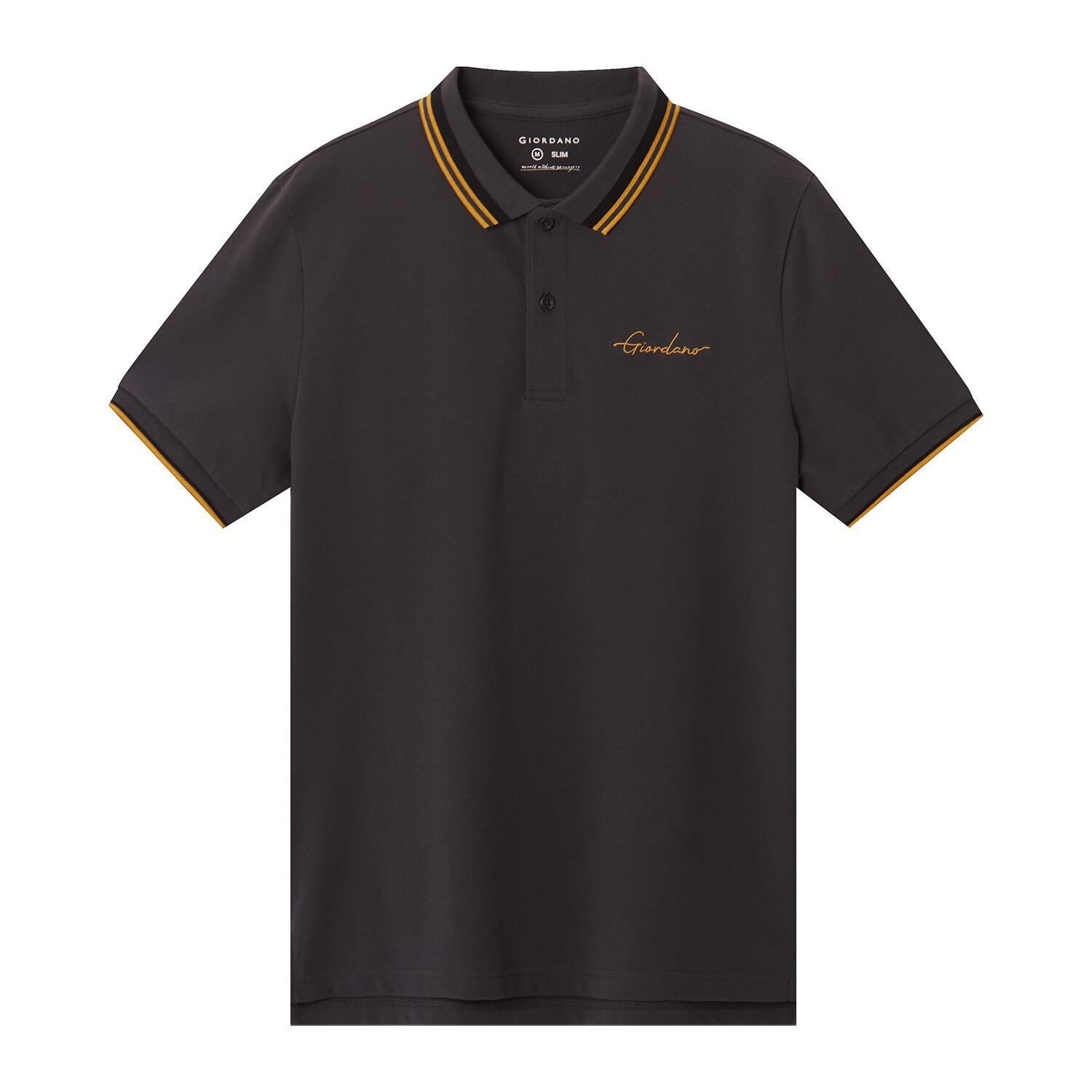 Men's Classic Slim Fit Polo with Signature Embroidery