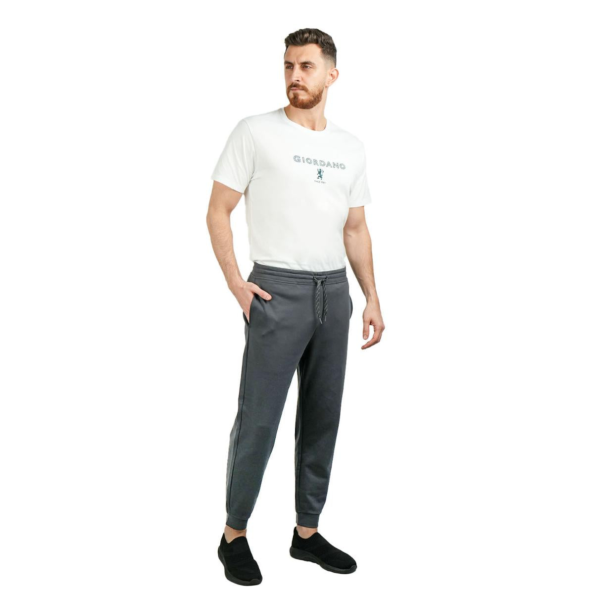 Men's Joggers Cotton/Polyester/Spandex Interlock Slim Tpril Pocket Jogger
