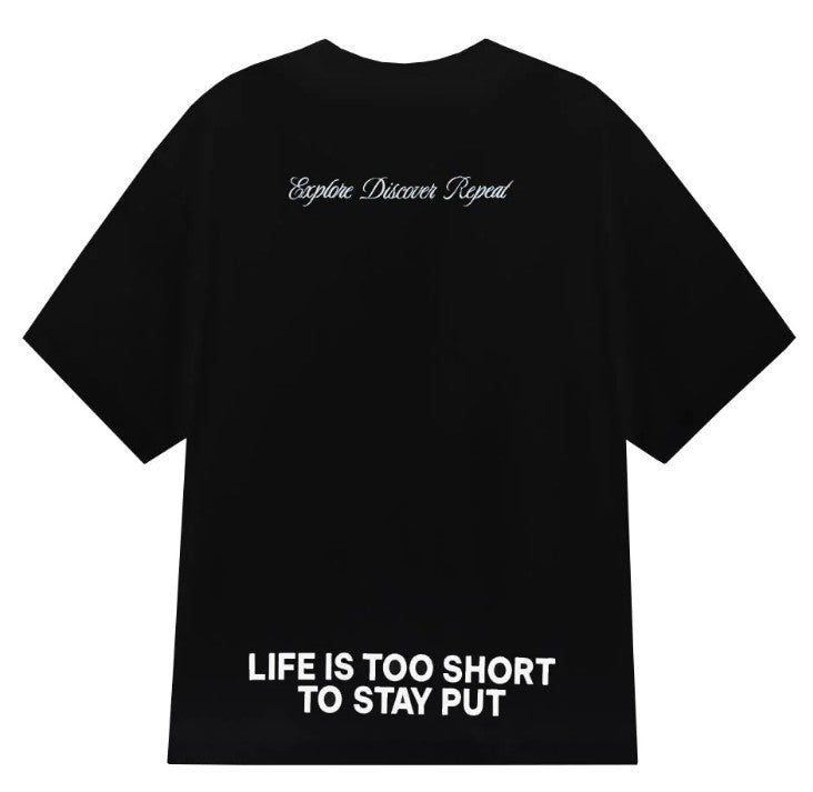 Men's Oversized Cotton Crew Neck Print Tee | Wander City Collection