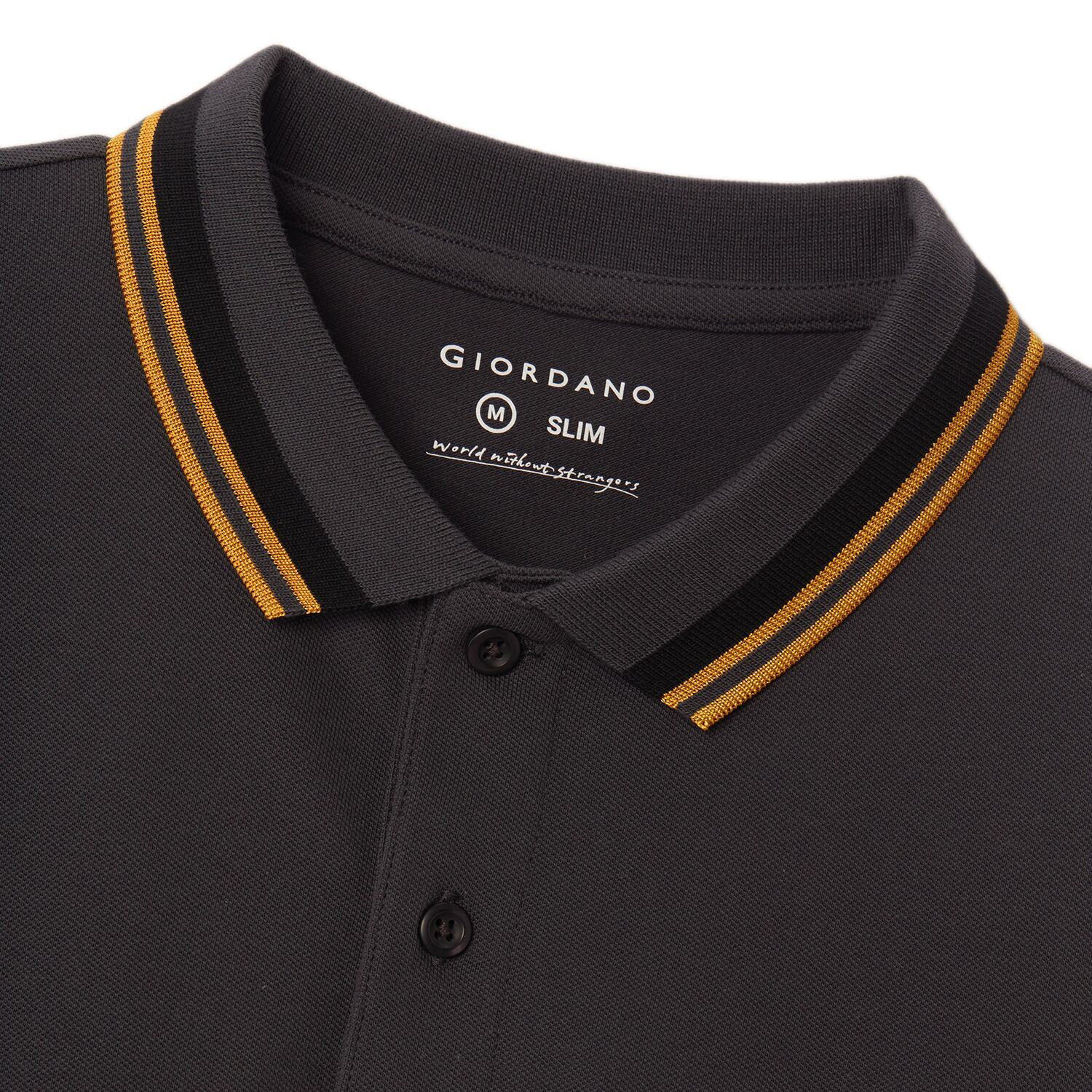 Men's Classic Slim Fit Polo with Signature Embroidery