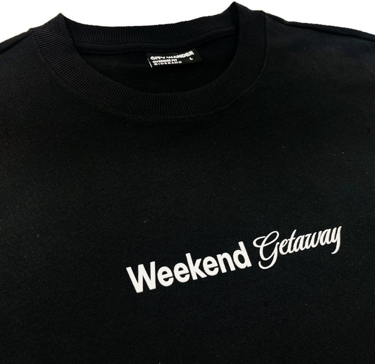 Men's Oversized Cotton Crew Neck Print Tee | Wander City Collection