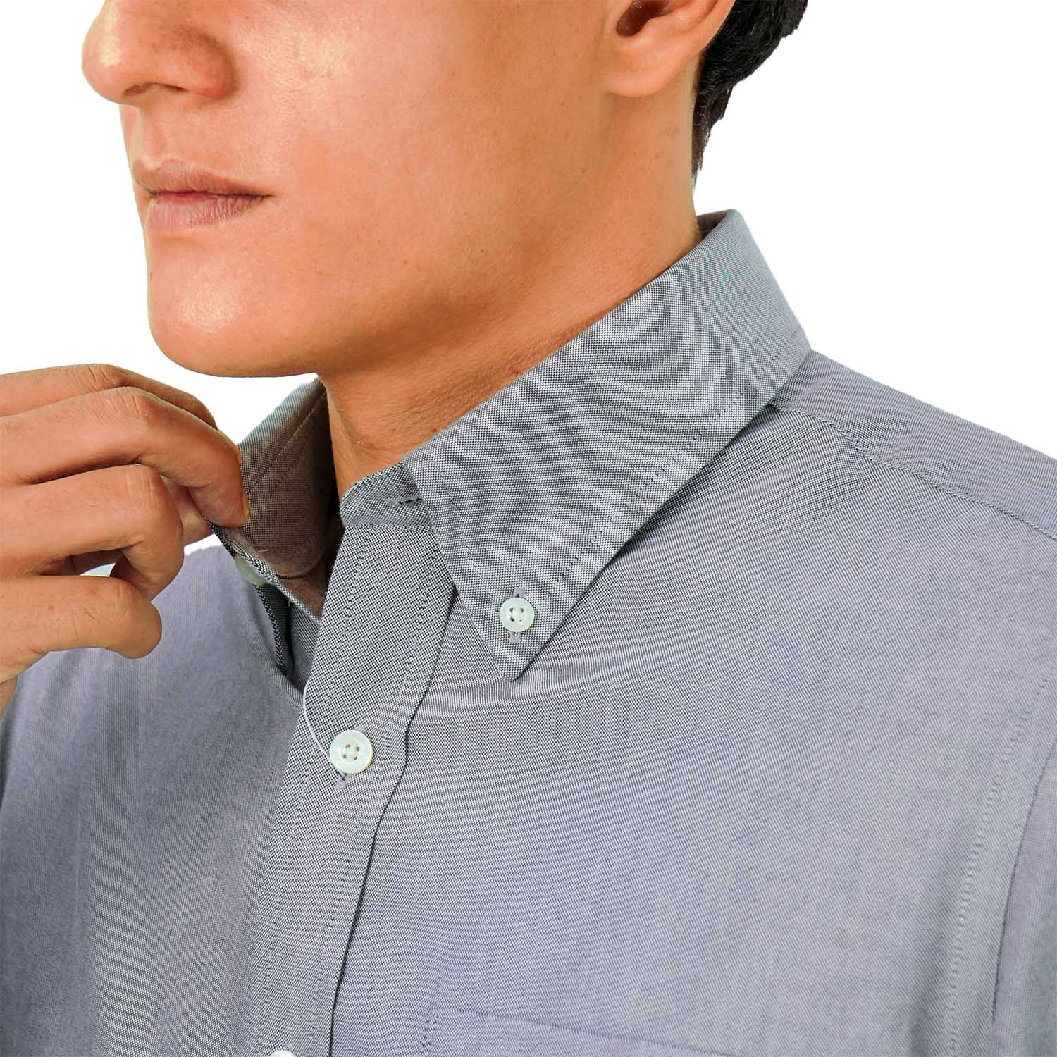 Men's Wrinkle-Free Cotton Oxford Long Sleeve Shirt