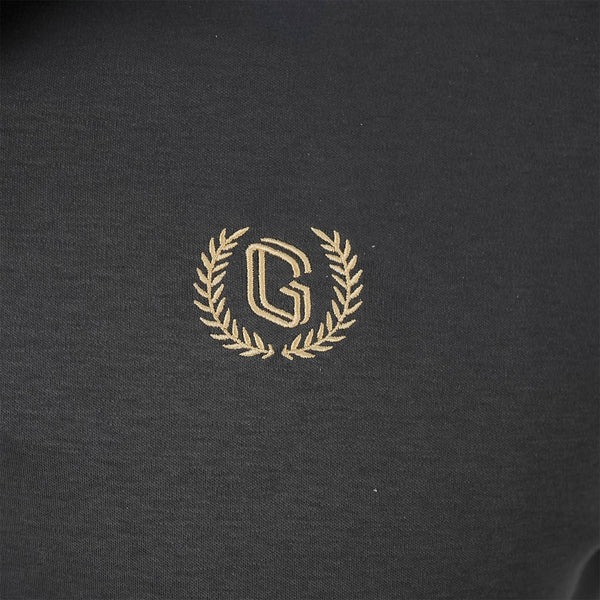 Cotton Interlock Flat Knit Color Short Sleeve Slim Embroidered Solid Polo (Liquid Touch)