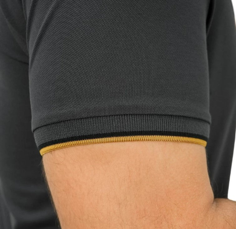 Men's Cotton Lycra Pique Polo - Slim Fit, Eagle Embroidery