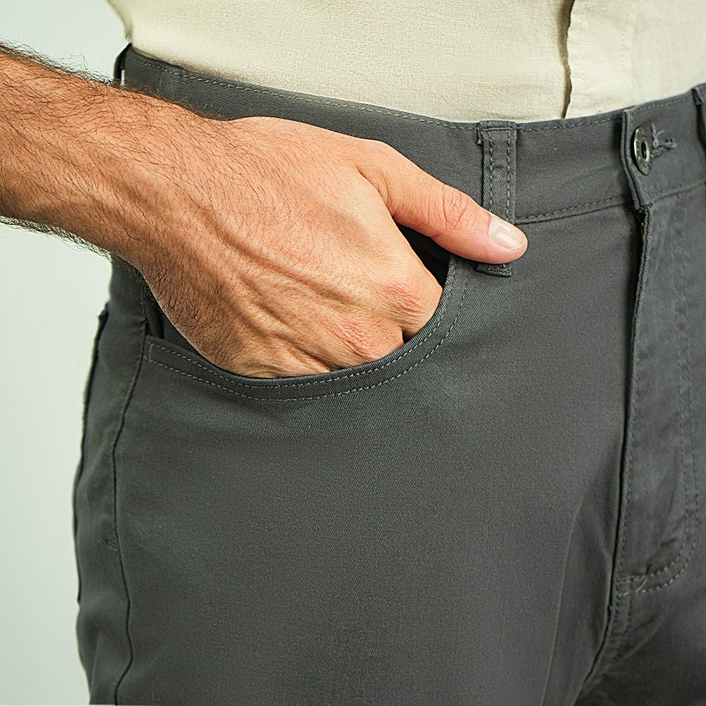 Men’s Cotton Regular Taper Stretch Twill Khakis