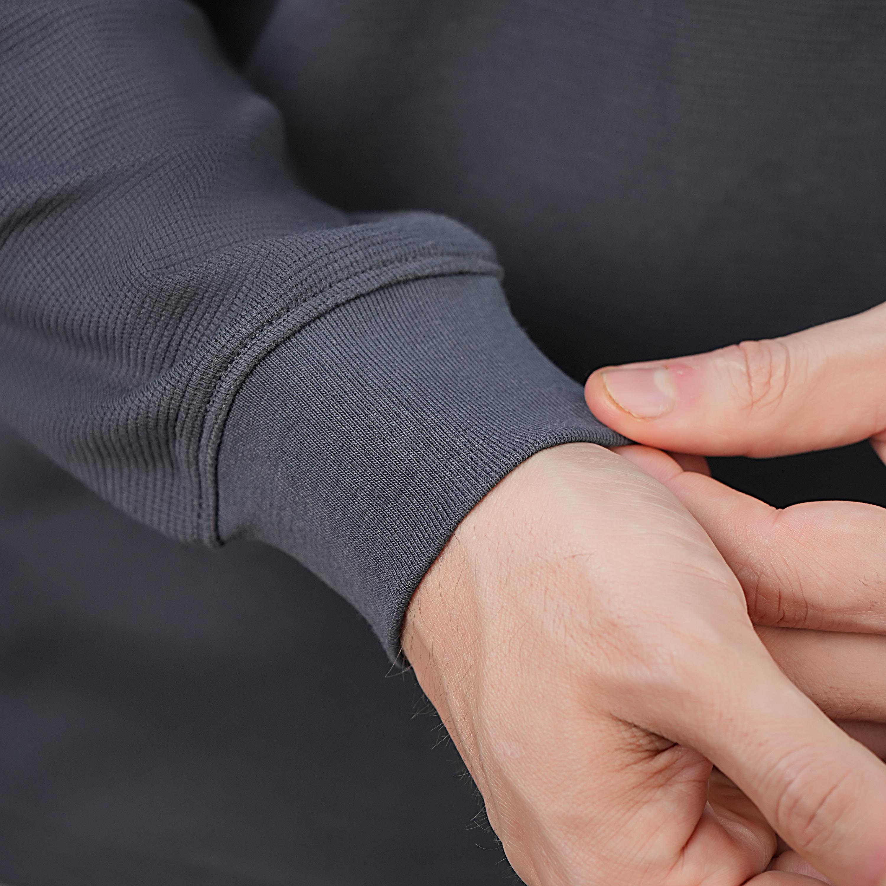 Men's Long Sleeve Stretch Waffle Henley Tee