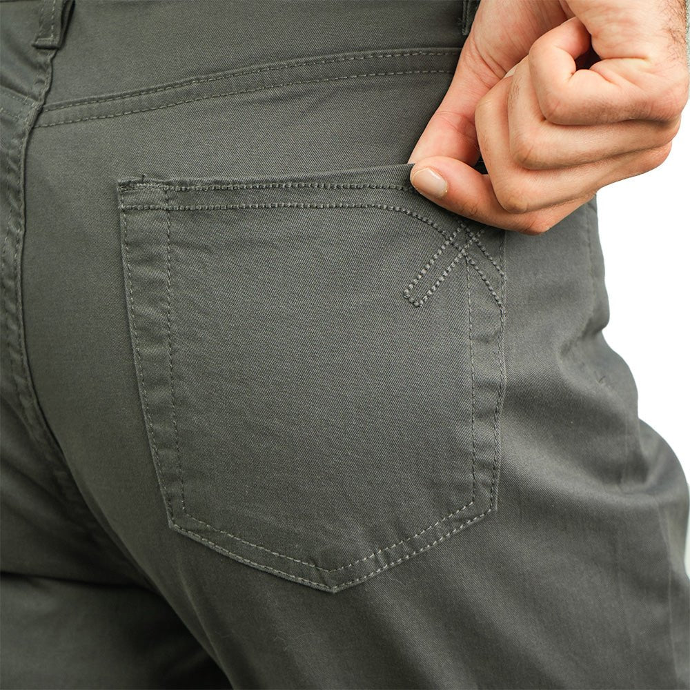 Men’s Cotton Regular Taper Stretch Twill Khakis