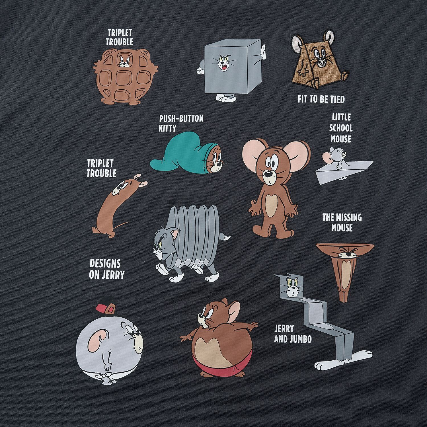 Men's Relaxed Fit Tom & Jerry Cotton Graphic Tee