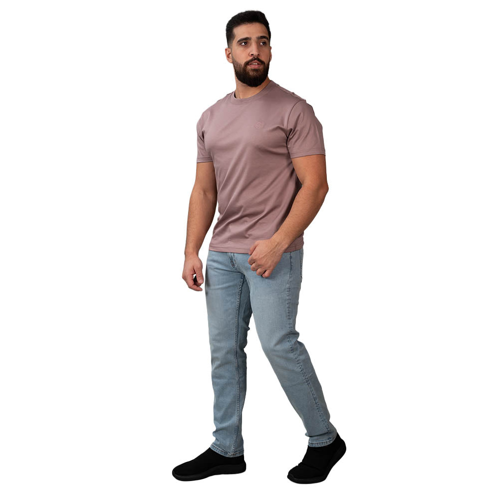 Men's Slim Taper Stretch Cotton Denim Jeans Low Rise