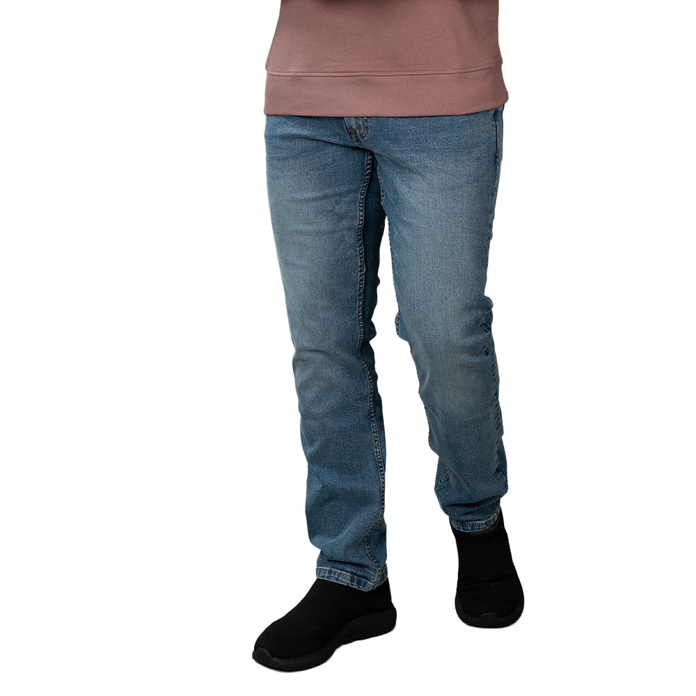 Men's Slim Taper Stretch Cotton Denim Jeans Low Rise