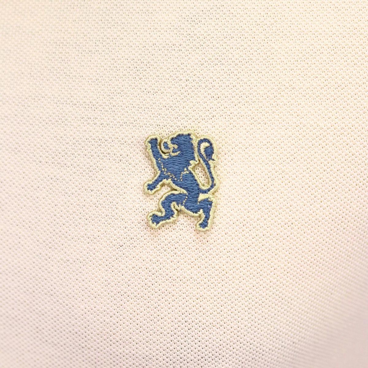 Men's Performance Slim Fit Lion Embroidery Solid Polo