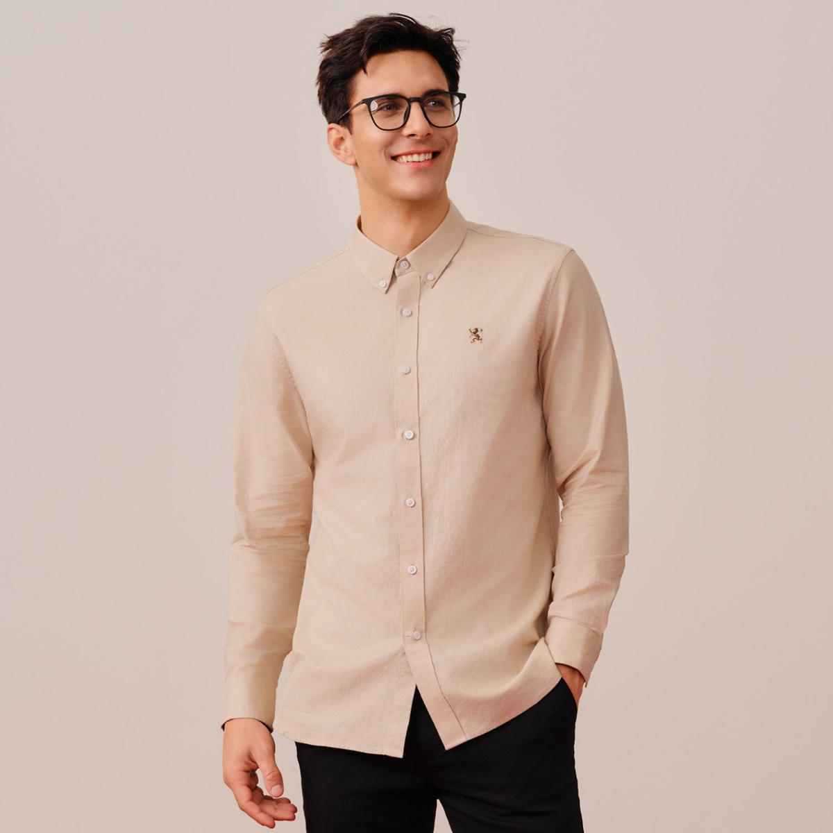 Men's Lion Cotton Oxford Shirt