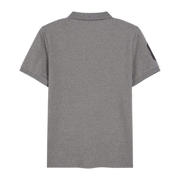 Men's 3D Lion Polo: Slim Fit, Bold Embroidery, Premium Pique