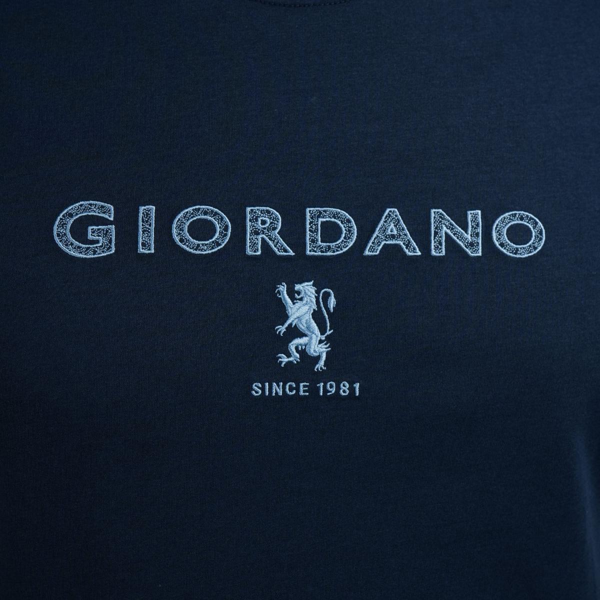 تي شيرت قطني جيرسي بطبعة نحيفة وأكمام قصيرة ورقبة دائرية