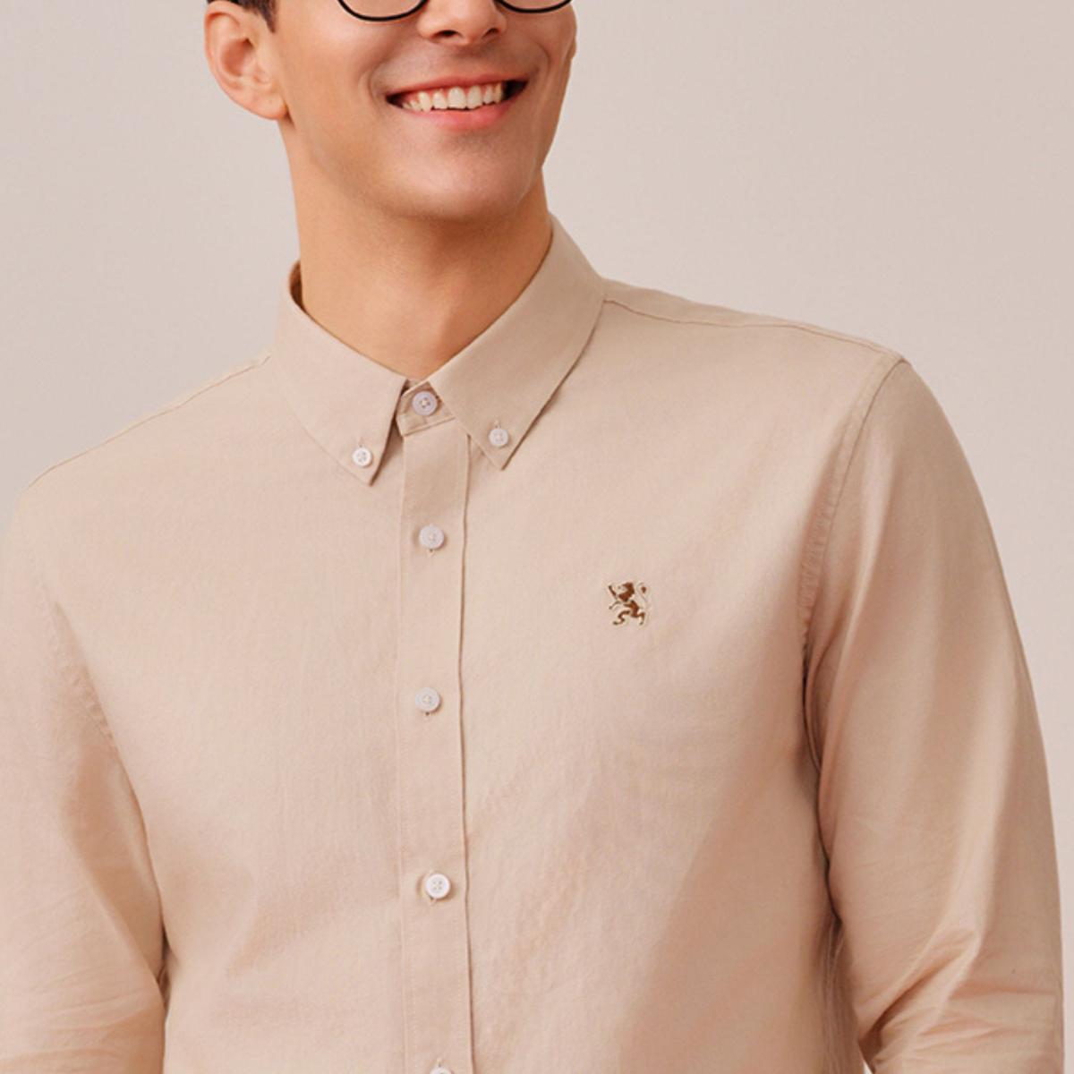 Men's Lion Cotton Oxford Shirt