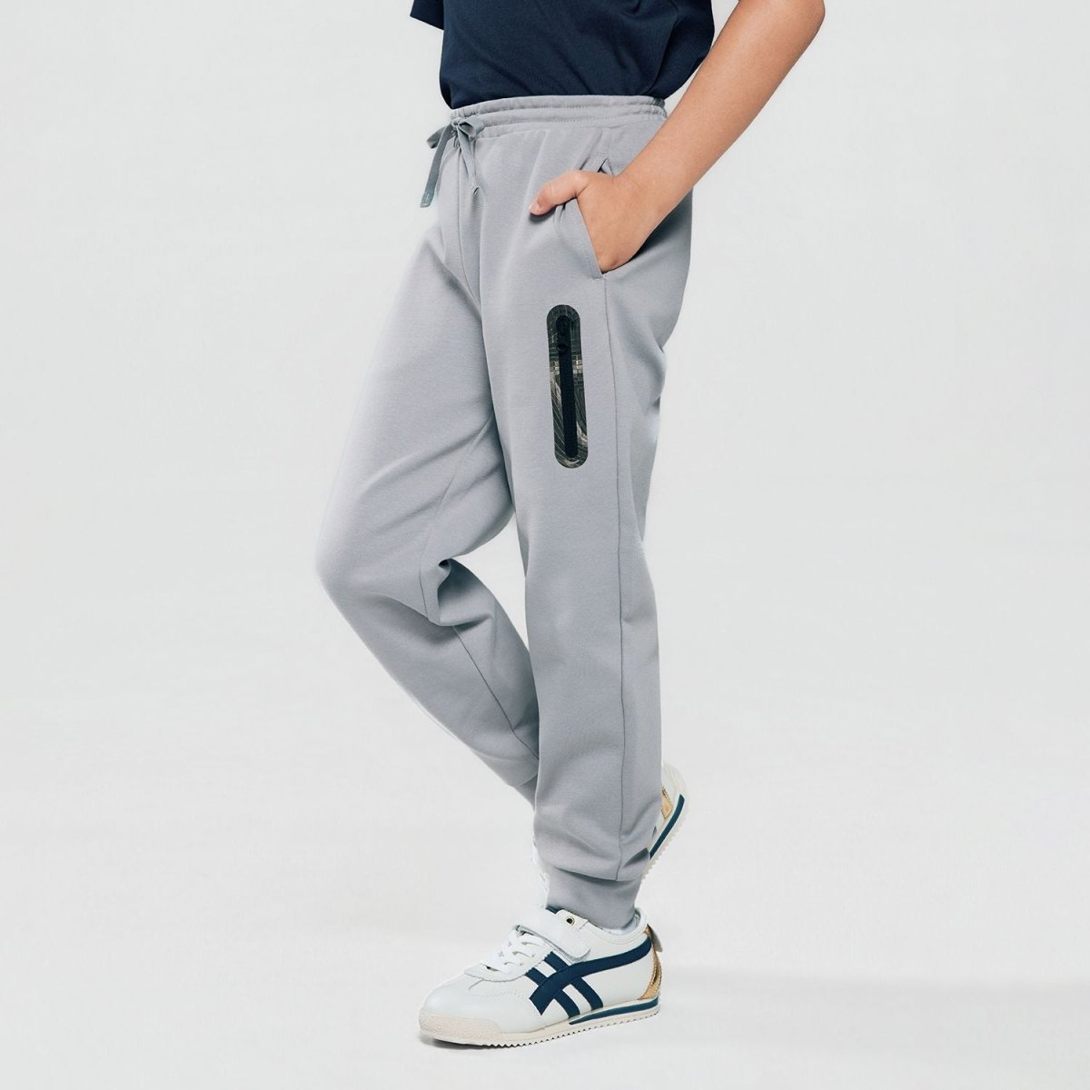 Junior's Interlock Regular Taper Elastic Waist Jogger