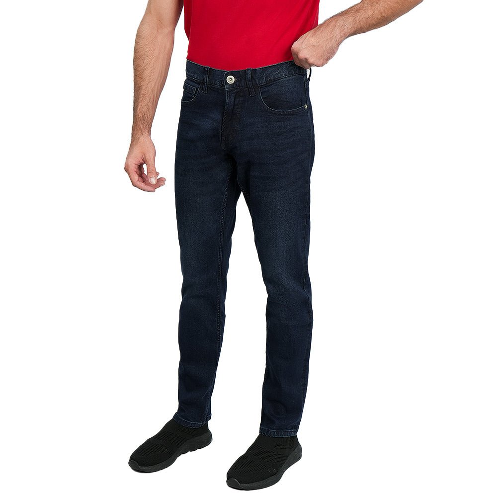 Men's Slim Taper Stretch Cotton Denim Jeans Low Rise