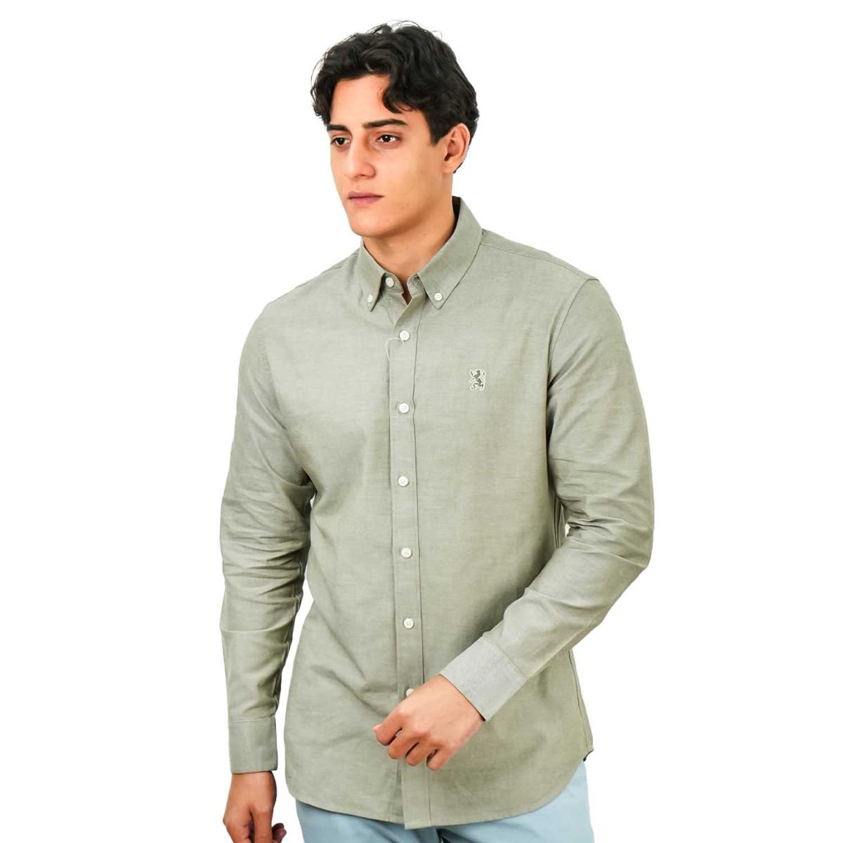 Men's Lion Cotton Oxford Shirt