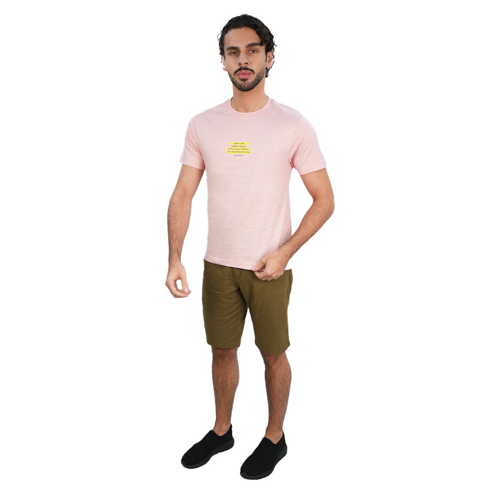 Men's Cotton Jersey Crew Neck Print Tee