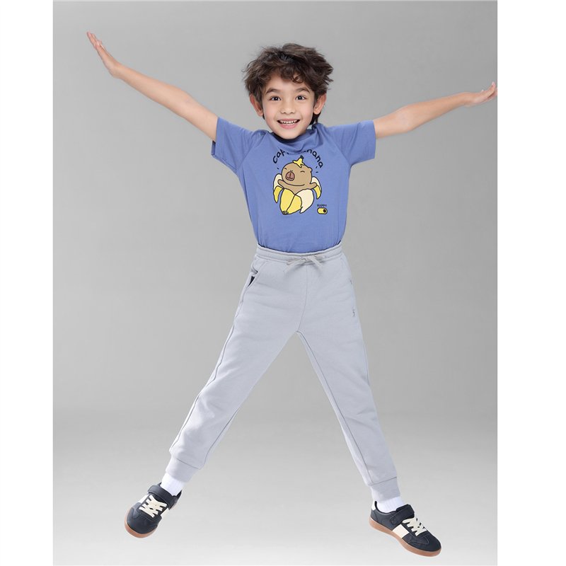 Junior's Tapered Fit French Terry Jogger with Elastic Waist