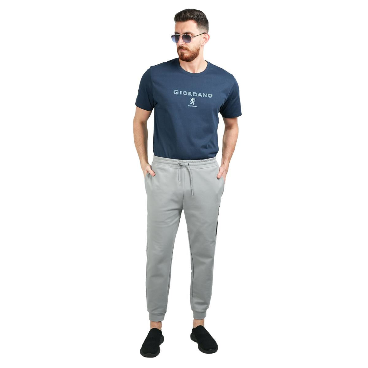 Men's Joggers Cotton/Polyester/Spandex Interlock Slim Tpril Pocket Jogger
