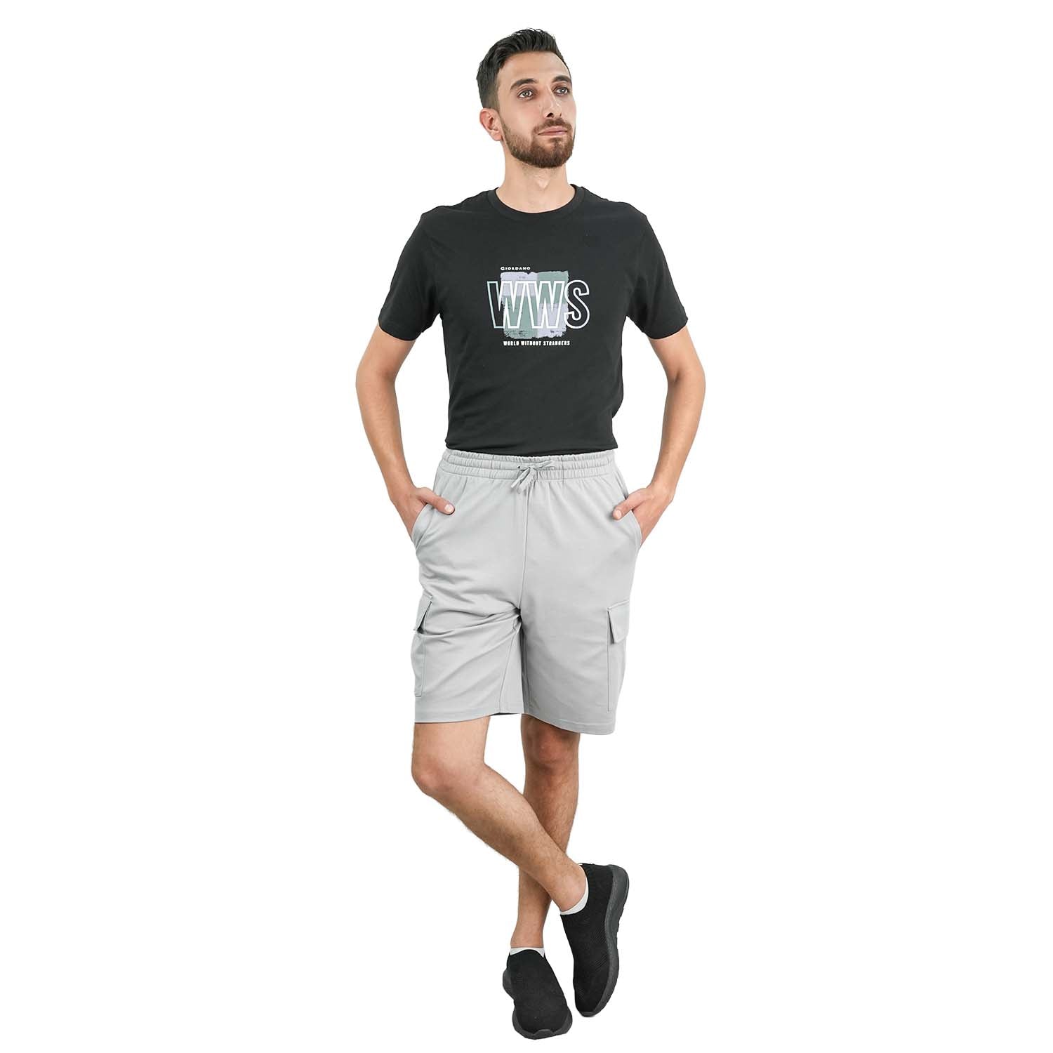 Men's Cotton Blend Interlock Relaxed Fit Shorts
