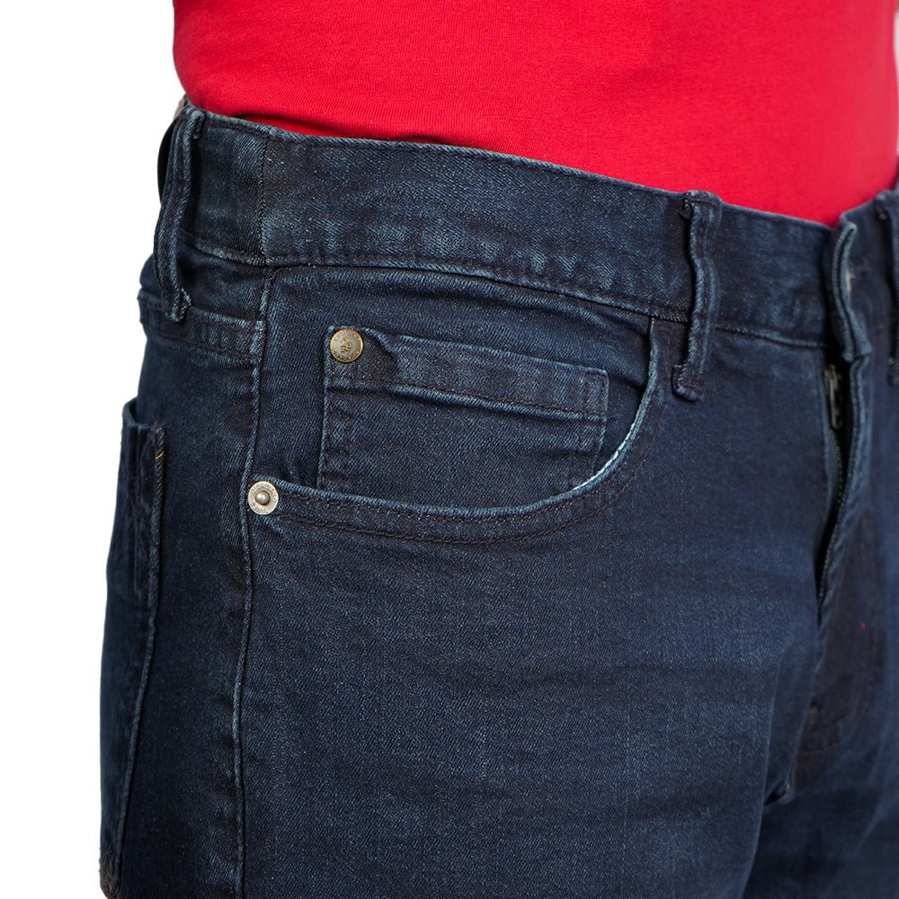 Men's Slim Taper Stretch Cotton Denim Jeans Low Rise
