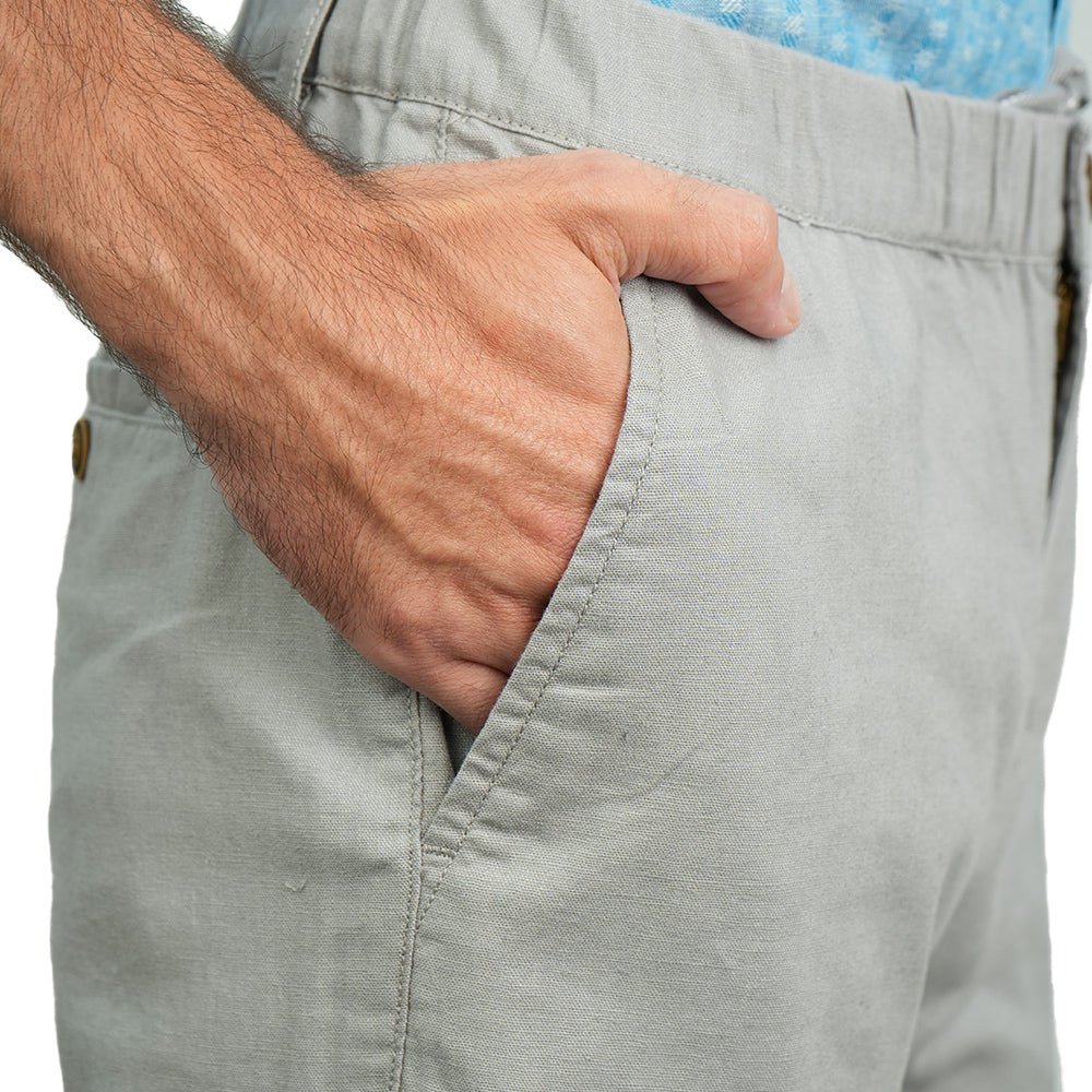 Men's Slim Taper Linen Cotton Khakis