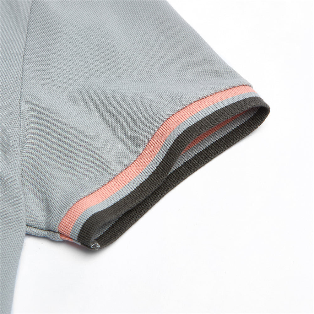 Men's Cotton Slim Performance Polo With Small Lion Embroidery