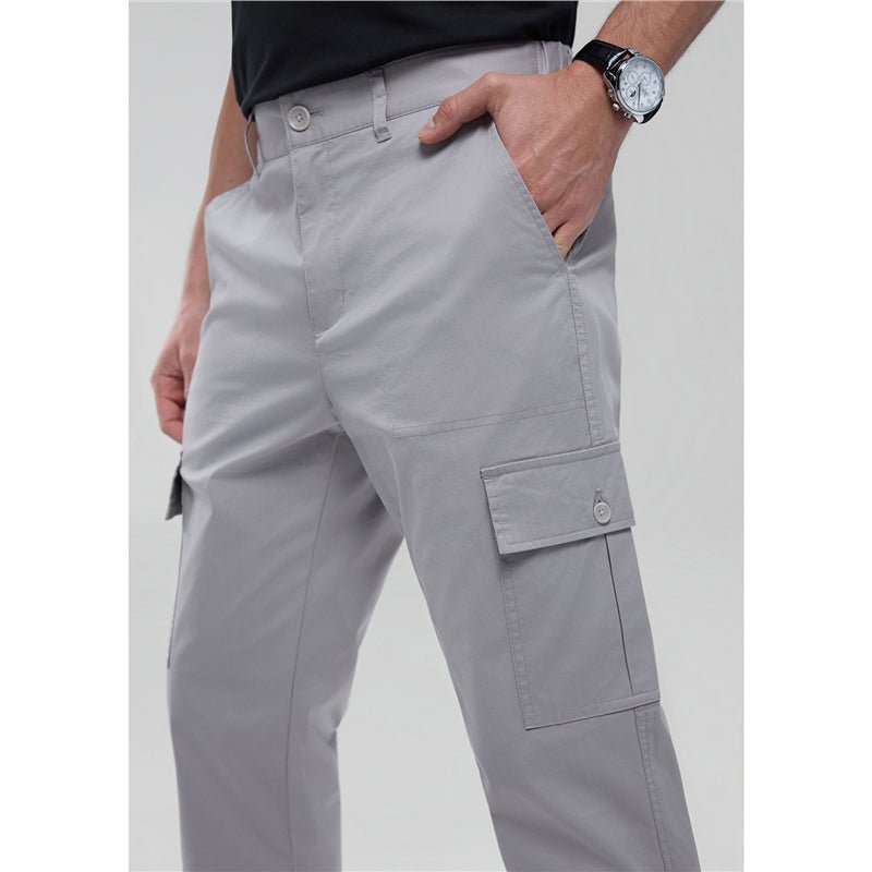 Men’s Relaxed Stretch Twill Cargo Khakis