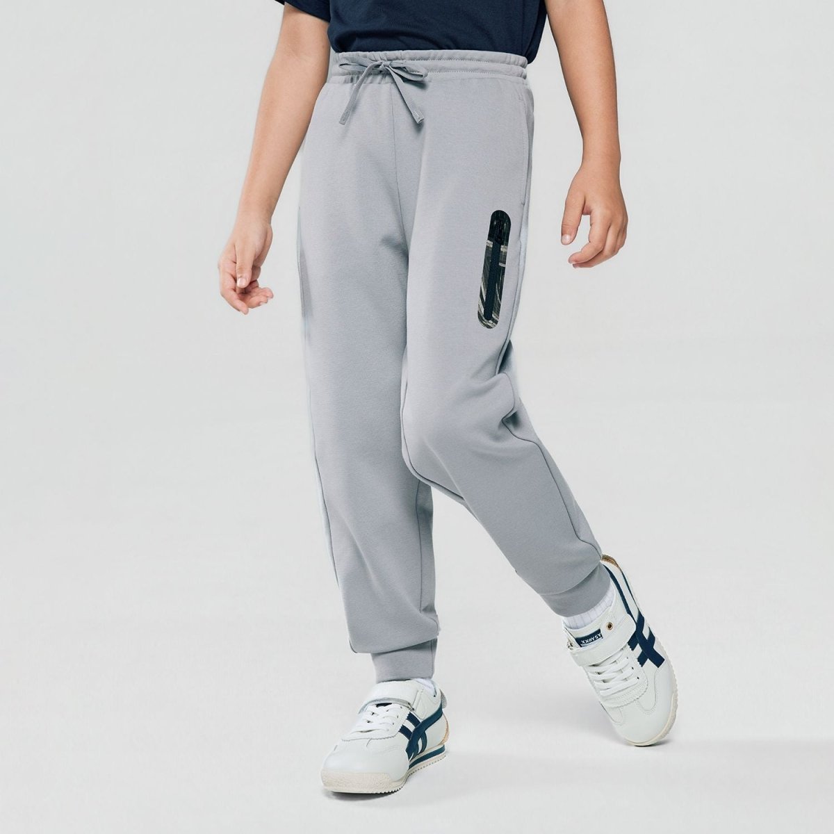 Junior's Interlock Regular Taper Elastic Waist Jogger