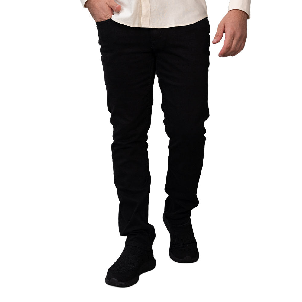 Men's Slim Taper Stretch Cotton Denim Jeans Low Rise