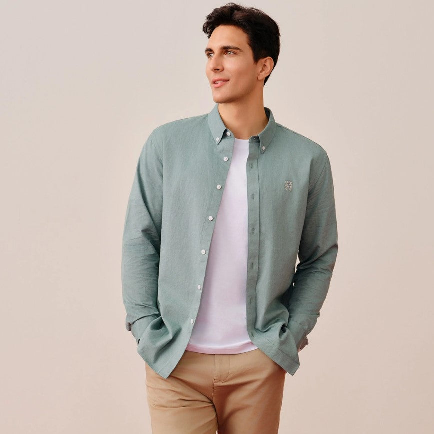 Men's Lion Cotton Oxford Shirt