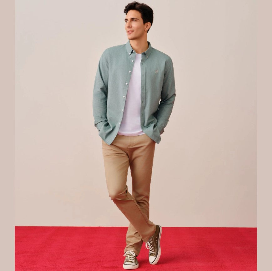 Men's Lion Cotton Oxford Shirt