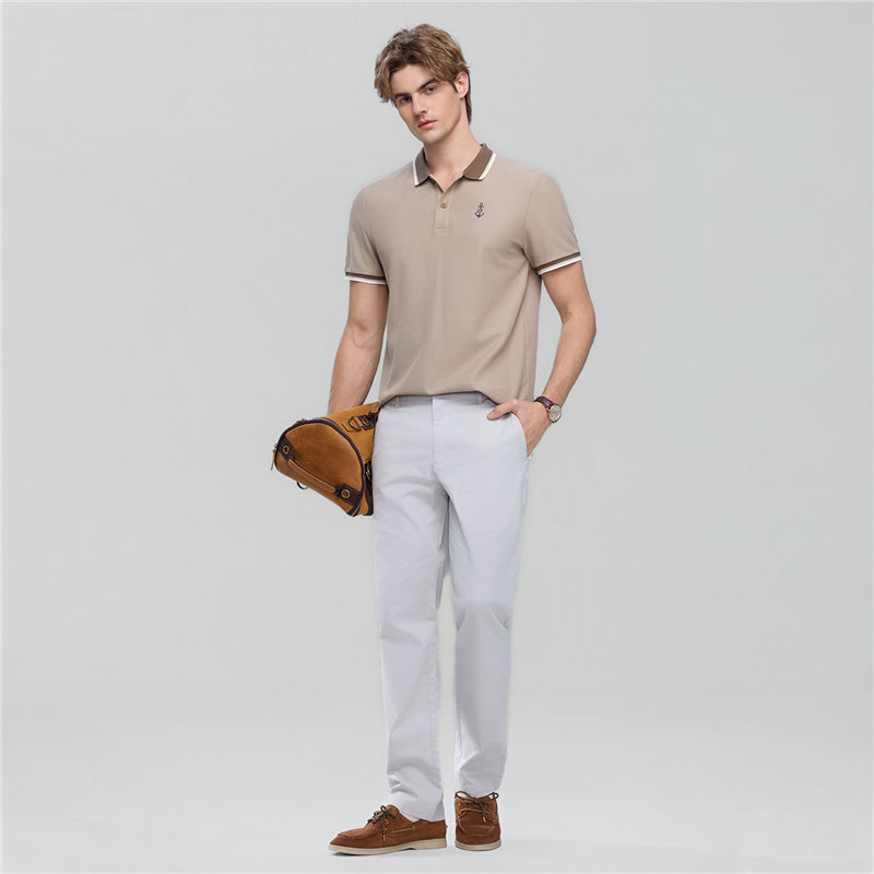 Men’s Slim Taper Stretch Cotton Khaki Pants