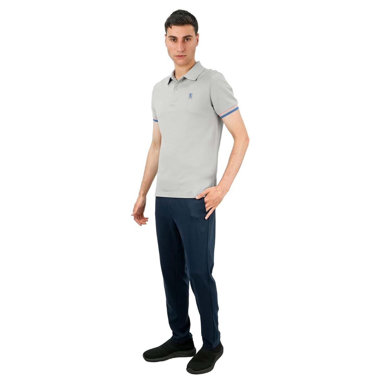Men's Performance Polo: Classic Piqué, Tipped Collar, Embroidered Detail