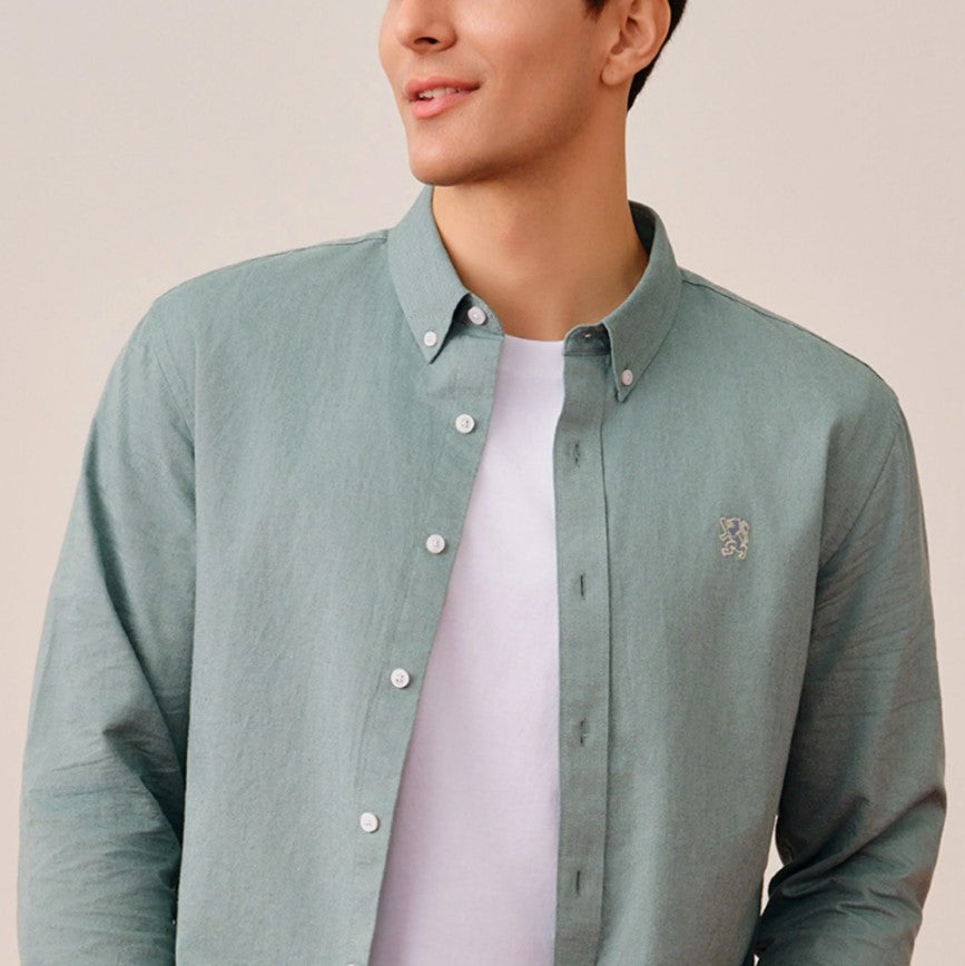 Men's Lion Cotton Oxford Shirt