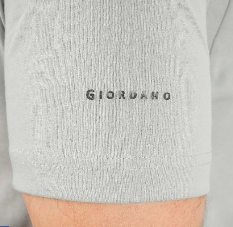 Men's Giordano Cotton Crewneck Slim Fit Tee - Short Sleeve