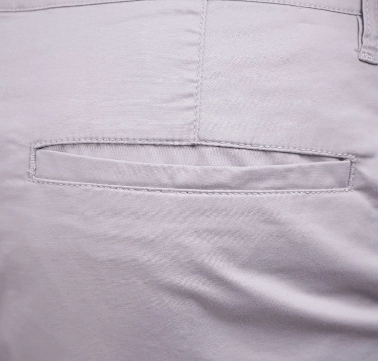 Man's Shorts Cotton/Spindex Twill Low Rise Slim Triple Bermuda