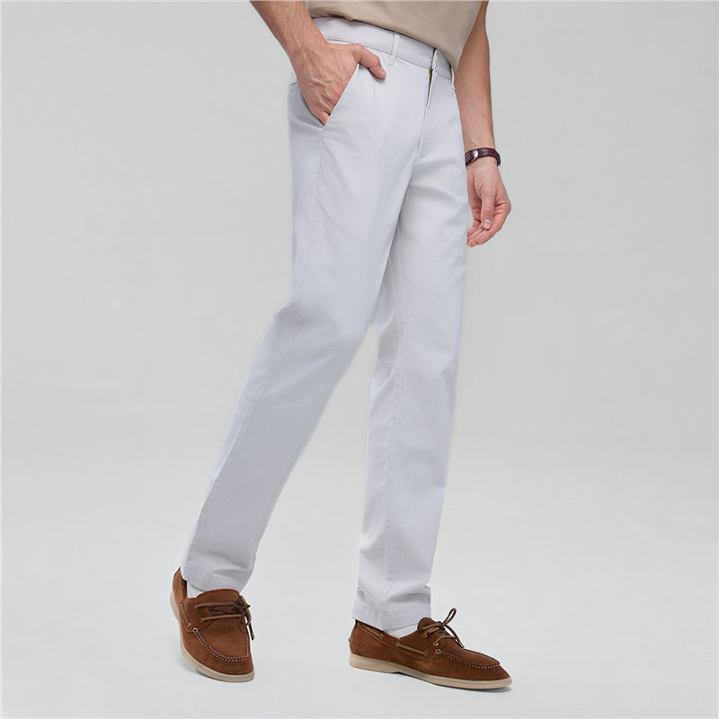 Men’s Slim Taper Stretch Cotton Khaki Pants