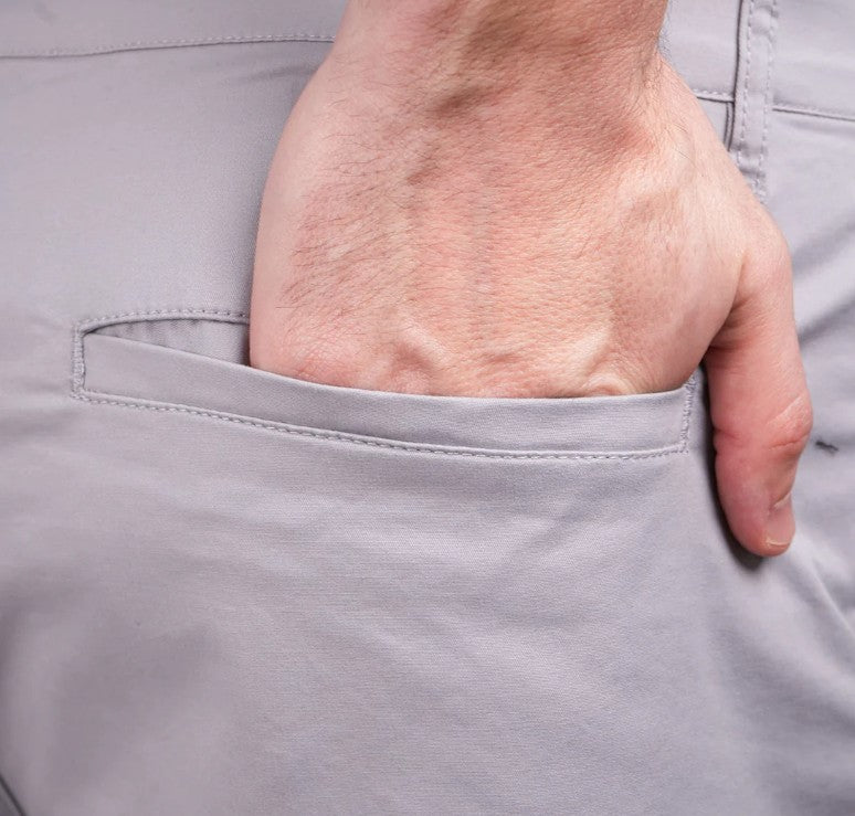 Man's Shorts Cotton/Spindex Twill Low Rise Slim Triple Bermuda