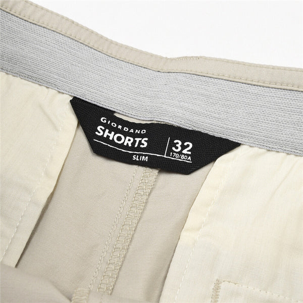 Men's Cotton Slim Hidden Comfort Bermuda (180° Expandable Waistband)