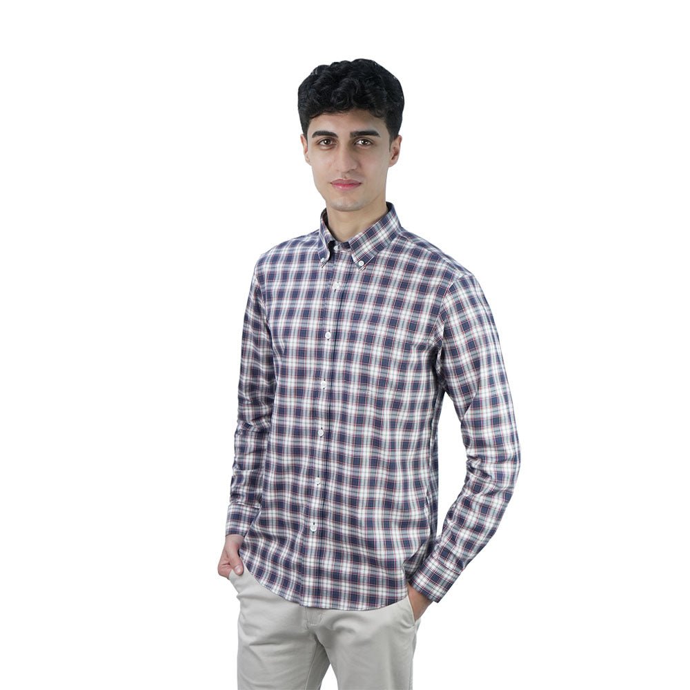 Men’s Cotton Oxford Wrinkle Free Long-Sleeve Shirt