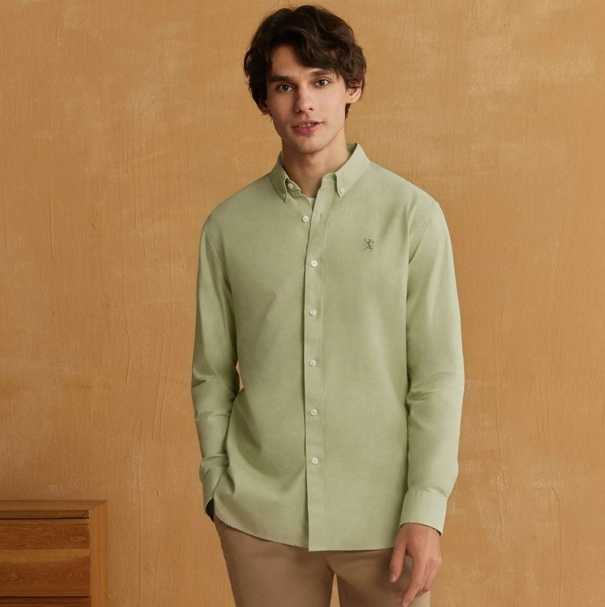 Men's Lion Cotton Oxford Shirt