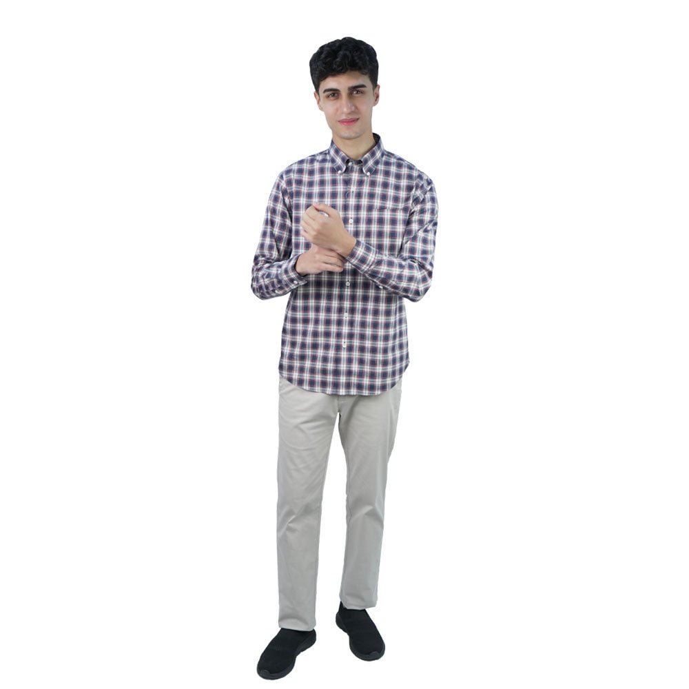 Men’s Cotton Oxford Wrinkle Free Long-Sleeve Shirt