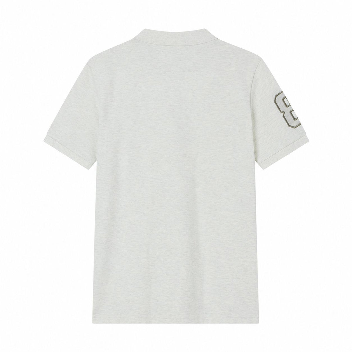 Men's Slim Pique Polo With Flat With 3D Lion Embroidery