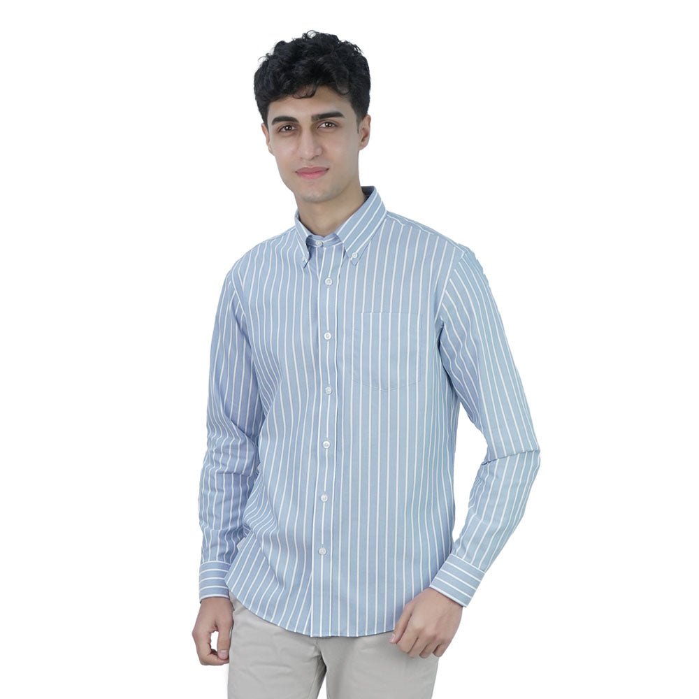 Men’s Cotton Oxford Wrinkle Free Long-Sleeve Shirt