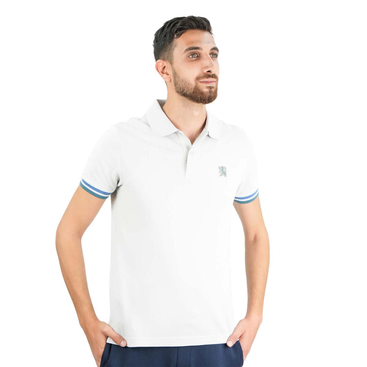 Men's Performance Polo: Classic Piqué, Tipped Collar, Embroidered Detail